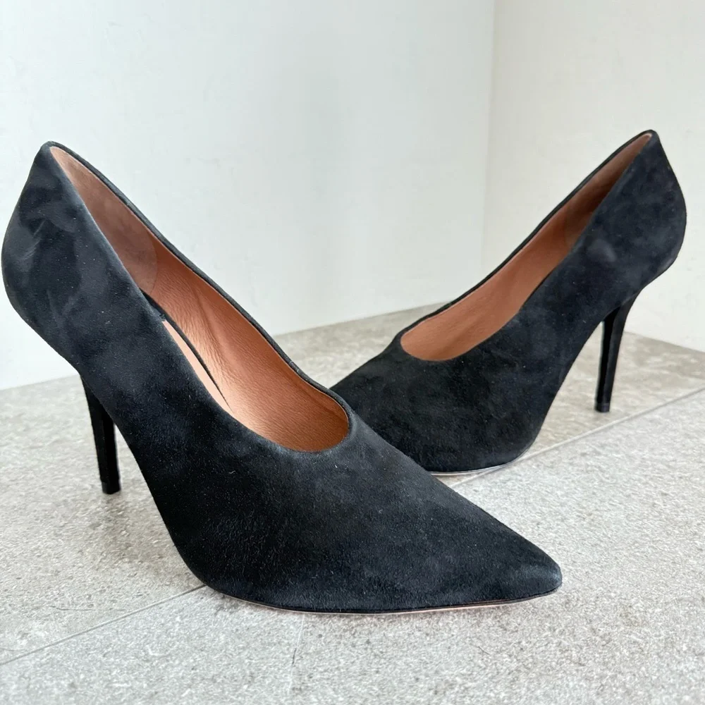 NEW Antonio Melani Saige Black Suede Stiletto Pumps Women’s Size‎ 11